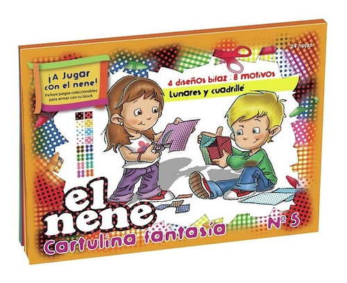 EL NENE Block Fantasia N°5 24 Hjs Papelera