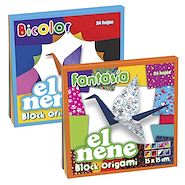 EL NENE Block Origami Bicolor X 24 H. Papelera