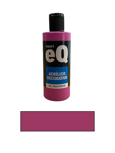 EQARTE Acrilico 150 Cc Comun Rosa Purpura Acrilico