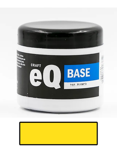 EQARTE Base Acrilica 200 Cc Amarillo Acrilico