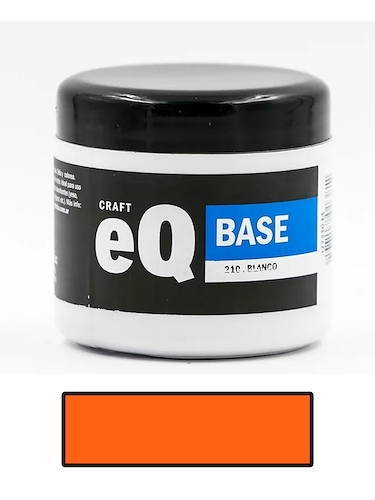 EQARTE Base Acrilica 200 Cc Naranja Acrilico