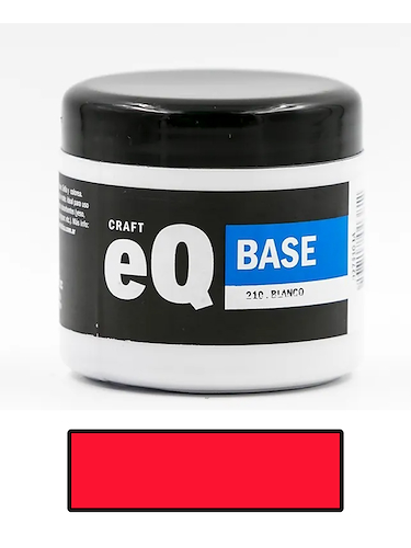 EQARTE Base Acrilica 200 Cc Rojo Acrilico