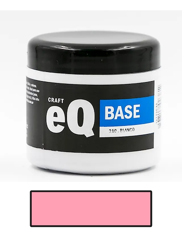 EQARTE Base Acrilica 200 Cc Rosa Romantico Acrilico