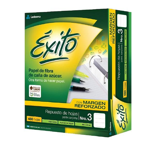 EXITO REPUESTO X 480 H. RAYADO CON MARGEN REPUESTOS