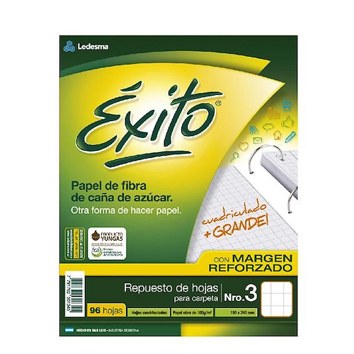 EXITO REPUESTO X  96 H. CUADRICULADO GRANDE REPUESTOS