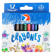 EZCO Crayones x12 Escritura Escolar