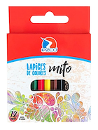 EZCO Lapices de colores X 12 Cortos Escritura Escolar