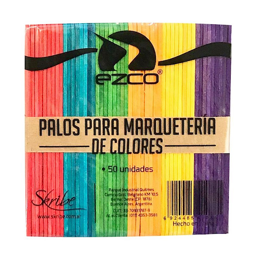 EZCO Palitos De Helado Color Accesorio De Artitstica