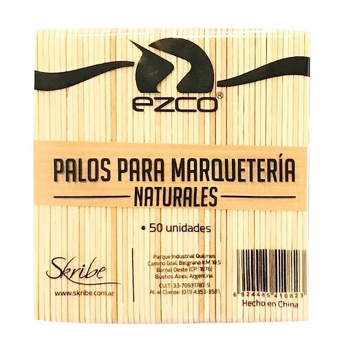 EZCO Palitos De Helado Marron Accesorio De Artitstica