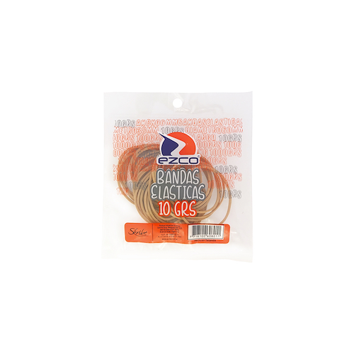 EZCO Bandas Elasticas X 10 Grs. Natural Organizadores