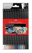 FABER CASTELL Lapices de Colores x 15 Super Soft Neutros Tonos Neutros