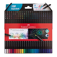 FABER CASTELL Lapices De Colores Super Soft x 100 Escritura Artistica
