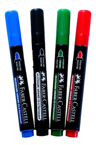 FABER CASTELL Marcador Permanente 52 Escritura