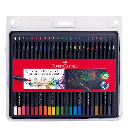 FABER CASTELL Lapices De Colores Super Soft x 50 Escritura Artistica -  Chido Libreria