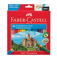 FABER CASTELL Lapices De Colores  X 48 Escritura Escolar