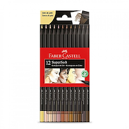 FABER CASTELL Lapices De Colores Super Soft x 12 Tonos Piel Tonos de piel