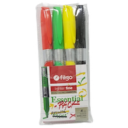 FILGO Resaltadores X 4 Essential Clasicos