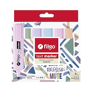 FILGO TextMarker X 5 MUTE Resaltador chato 1-5 mm