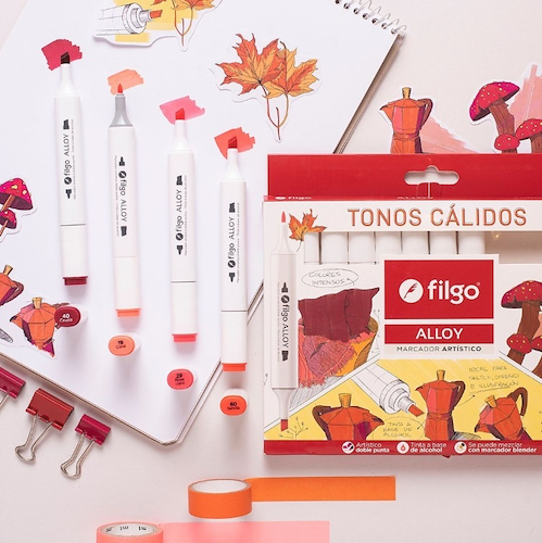 FILGO Marcador artistico Alloy  x12 Calido