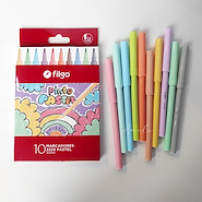 FILGO Marcadores Pinto x 10 Pastel Tinta al agua