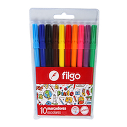 FILGO Marcadores Pinto x 10 Tinta al agua