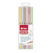 FILGO Marcadores Finos Retro x 6 Punta mediana de 1.0mm
