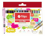 FILGO Resaltadores x16 Lighter fine Surtido 16 Colores surtidos