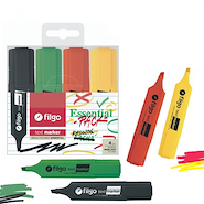 FILGO Resaltadores X 4 Essential TextMarker c/ tachador
