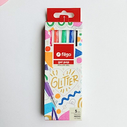 FILGO Roller Gel Pop x5 Glitter Trazo 1 mm