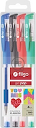 FILGO Roller Gel Pop x4 Clasicos Trazo 1 mm