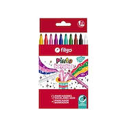 FILGO Marcadores Pinto x 9 + Borrador Tinta al agua - Escolar
