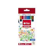 FILGO Marcadores Brush x 10 Clasicos Pincel 1-6mm