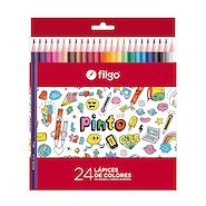 FILGO Lapices de Colores x 24 24 Lapices largos