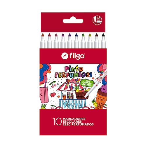FILGO Marcador escolar perfumado Pinto 2220 Tinta al agua. Punta conica