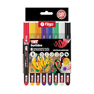 FILGO Marcador Brush pintura al agua TNT x 8 Brush pincel 1-5mm