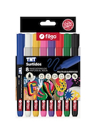 FILGO Marcador pintura al agua TNT x 8 Fino 1mm 0.7-1mm