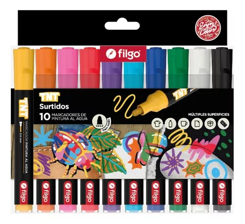 FILGO Marcador pintura al agua TNT x10 Medio 3mm 1.8-2.5