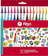 FILGO Marcadores Pinto 2220 x 30 Surtido Tinta al agua. Punta fina 2.0mm