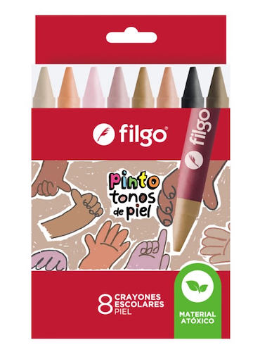 FILGO Crayones de cera Piel x 8
