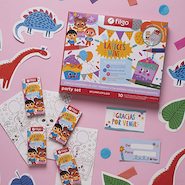 FILGO Lapices Party Set Lapices +tarjetas+stickers