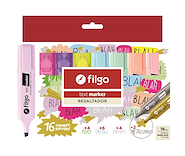 FILGO Resaltadores x16 Text marker Surtido 16 Colores