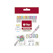 FILGO Multi Lighter  X 10 Fluo Resaltadores Doble punta