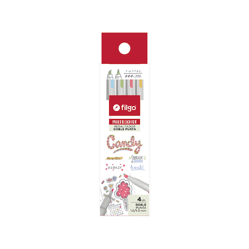 FILGO Multi Lighter  X 4 Candy Resaltadores Doble punta