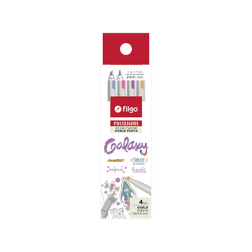 FILGO Multi Lighter  X 4 Galaxy Resaltadores Doble punta