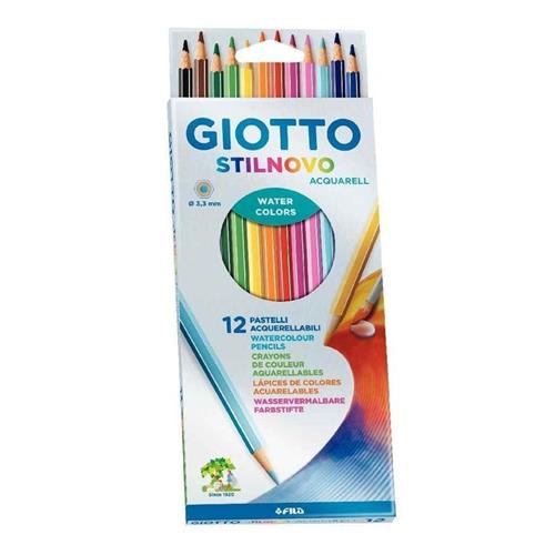 GIOTTO LAPICES DE COLORES X 12 ACUARELABLES Escritura Escolar