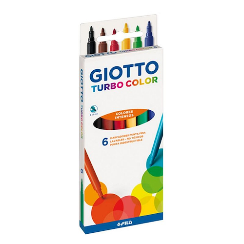 GIOTTO Marcadores x 6 Escritura Escolar