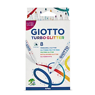 GIOTTO Marcadores Glitter x 8 Escritura Escolar