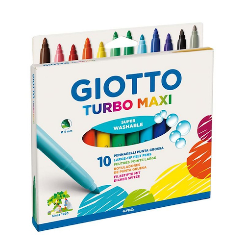 GIOTTO Marcadores Maxi x 10 Escritura Escolar