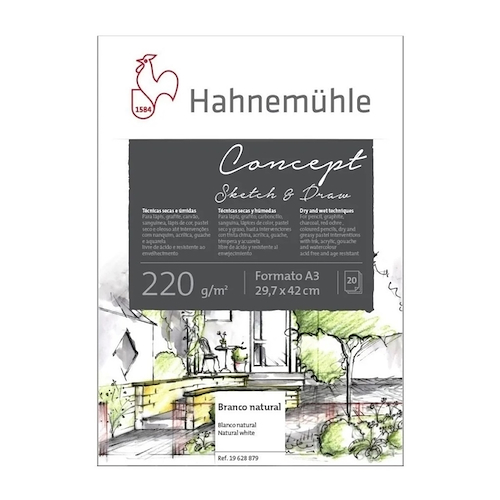 HAHNEMUHLE Block Concept A3 20 H. Grano Fino - 220 grs.