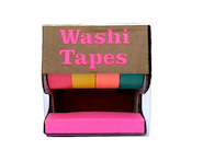 HEFTER POP Washi Tapes Multicolor + Dispenser x4 Organizadores